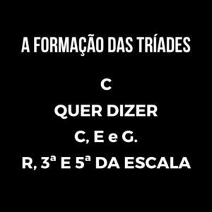 a formação das tríades para o saxofonista